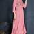 Pink Resham embroidered printed party wear kurti for women