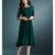 Green Resham embroidered printed party wear kurti for women