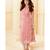 Pink Resham embroidered printed party wear kurti for women