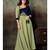Green Resham embroidered printed party wear kurti for women