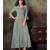 Grey Resham embroidered printed party wear kurti for women