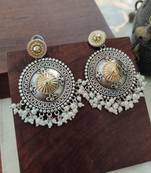Antique Two toned Pearl Earrrings