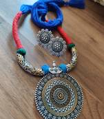 Dual Tone Multi coloured Necklace Set