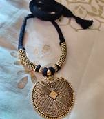 Antique Gold Plated Tassel Necklace