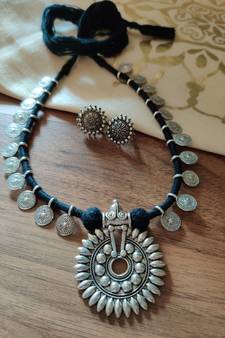 Sun Flower pendant Necklace set