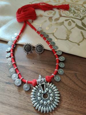 Sun Flower pendant Necklace set 1