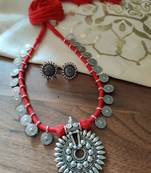 Sun Flower pendant Necklace set