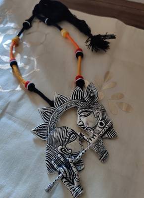 Radha Krishna Pendant Necklace 1