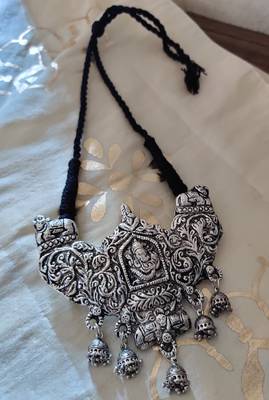 Ganpati Tribal jhumka Necklace 1