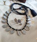 Black Leaf shaped  Necklace set