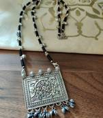 Black Tribal stone Necklace set
