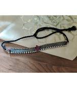 Antique silver kundan choker set