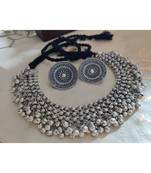 Gorgeous Choker Set silver plated women