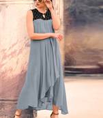 Grey Georgette Pakistani Kurtis