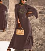 Coffee Georgette Pakistani Kurtis