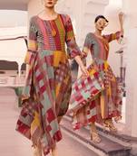 Multicolor Rayon Pakistani Kurtis