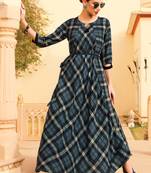 Multicolor Rayon Pakistani Kurtis