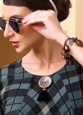 Multicolor Rayon Pakistani Kurtis 4