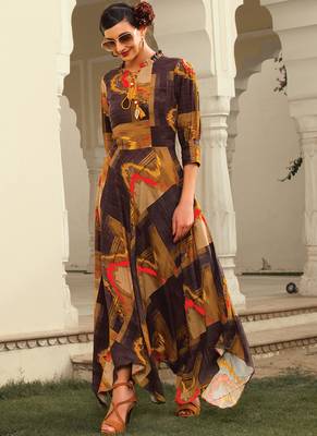 Multicolor Rayon Pakistani Kurtis 2