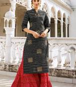 Black Rayon Kurtas And Kurtis