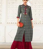 Grey Rayon Kurtas And Kurtis