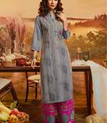 Grey Rayon Kurtas And Kurtis