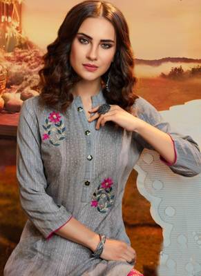 Grey Rayon Kurtas And Kurtis 2