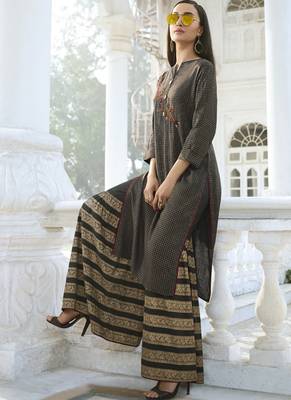 Black Rayon Kurtas And Kurtis 2