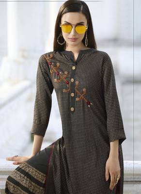 Black Rayon Kurtas And Kurtis 3