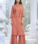 Peach Rayon Kurtas And Kurtis