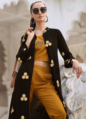 Black Rayon Kurtas And Kurtis 3
