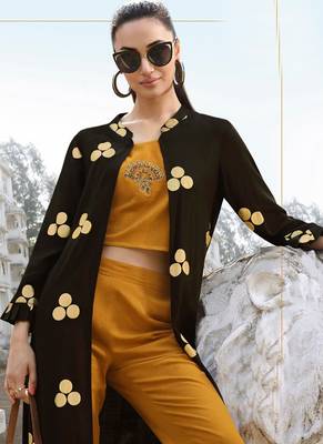 Black Rayon Kurtas And Kurtis 4