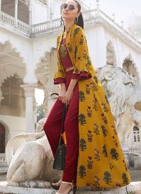 Yellow Rayon Kurtas And Kurtis 2