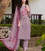 Lavender Silk Blend Ethnic Kurtis