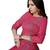 Women's Stiched Cotton A-line Kurti Rani with Grey Stripes