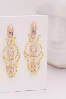 Urban Turban (Rose Gold) Earrings