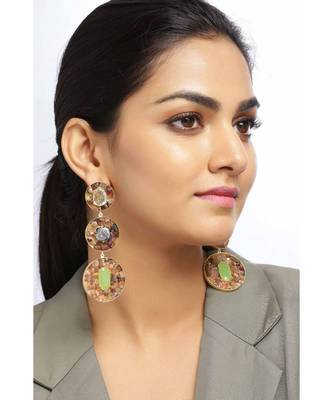 Tourmaline Earth Orbs  earrings 1