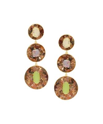 Tourmaline Earth Orbs  earrings 3