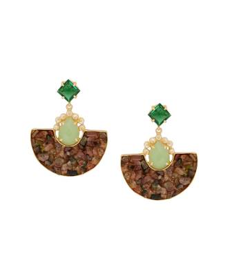 Rustic Sling Green Earrings 2