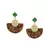 Rustic Sling Green earrings