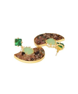 Rustic Sling Green Earrings 3