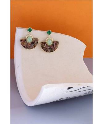 Rustic Sling Green Earrings 4