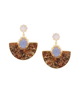 Blue Rustic Sling Earrings 2