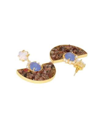 Blue Rustic Sling Earrings 3