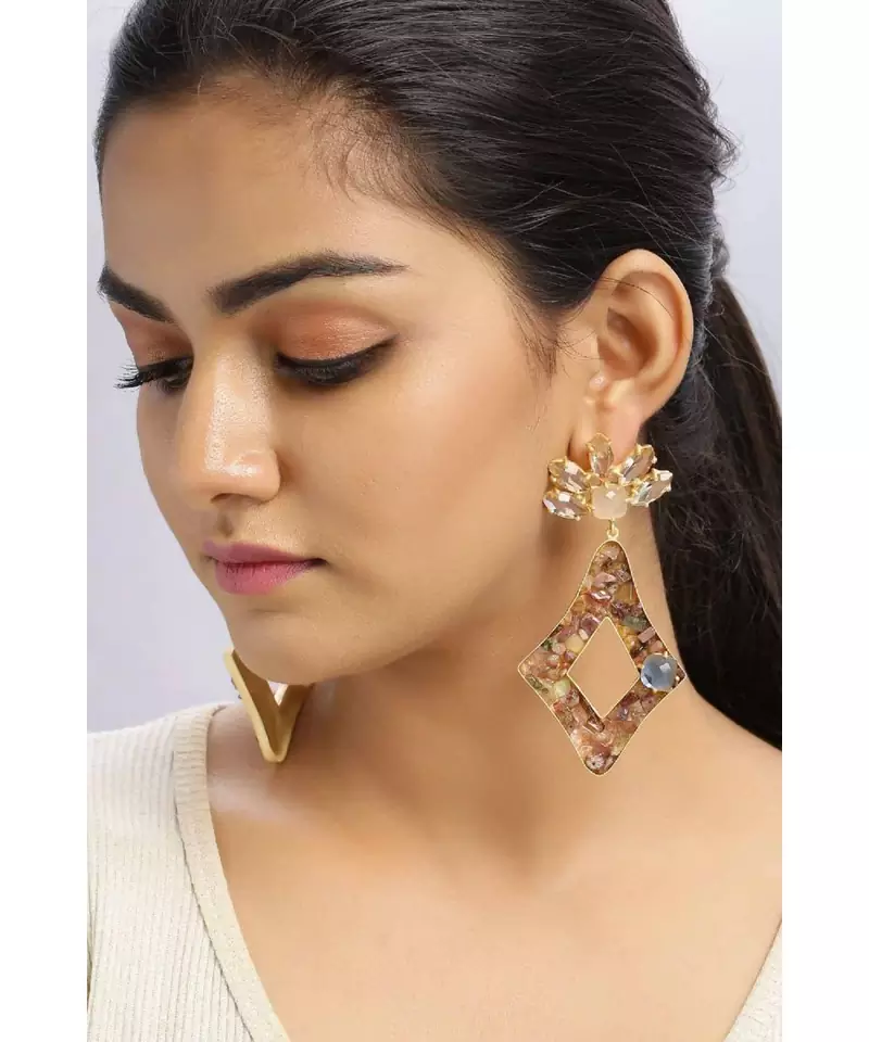 Clear Tourmaline Congruous earrings