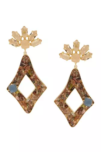 Clear Tourmaline Congruous Earrings