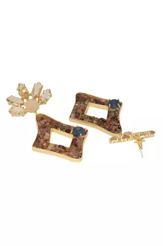 Clear Tourmaline Congruous Earrings