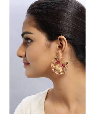 Ruby Gem Crater Earrings 1