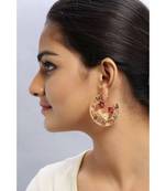 Ruby Gem Crater Earrings