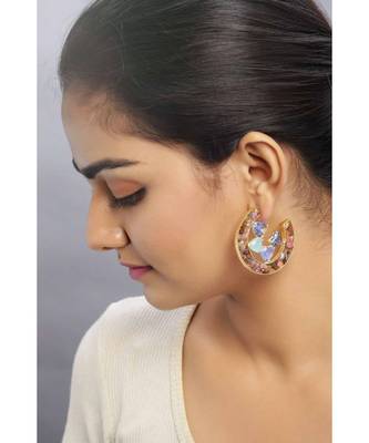 Cosmic Gem Crater Earrings 1